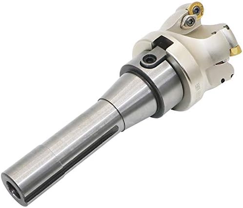 Face Mill Cutter Holder EMRW 6R 63-22+R8-FMB22-7/16+RPMT1204 Hard Alloy Blade+8mm Spanner+T15 Spanner, Used for Fough Machining of The Workpiece on The Milling Machine.