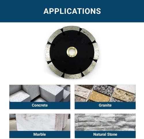 Benchmark Abrasives Premium 4.5" Double Tuck Point Diamond Blade with 7/8" Arbor 5/8" Bushing for Mortar Removal, Grout Repair, Masonry, Concrete Stone Angle Grinder Blade