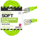 Iron Forge Cable 10 Gauge Extension Cord Heavy Duty, 50 Ft - SJTW