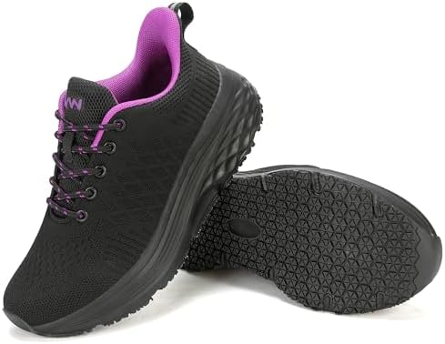 AVW Womens Non Slip Work Shoes Walking Sneakers Food Service Kitchen Shoes