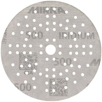 Mirka Sandpaper Discs Iridium 5 Inch Hook and Loop 50 Pack