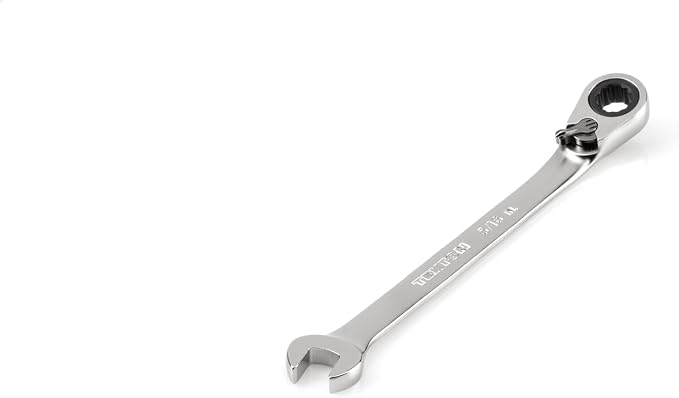 TEKTON 5/16 Inch Reversible Ratcheting Combination Wrench | WRC23308 | 12-Point, Satin Chrome Finish