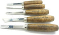 5pc Large Wood Carving Gunsmithing Gouges Tool Set 120 Ramelson USA