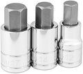 Titan 16163 1/2" Drive Metric Jumbo Hex Bit Socket Set (3 Piece)