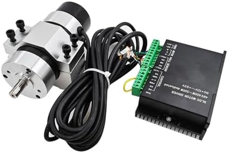 ER11 Brushless Spindle+57MM Clamp with Screws+ 48V Brushless Electronic Starter Driver+ER11-10mm Built in Sensor 48V500W-T3