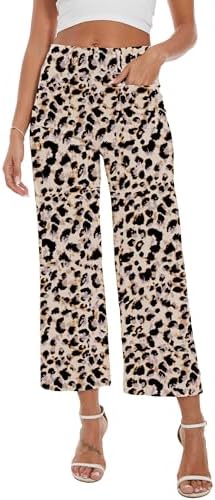 Wide Leg Jeans for Women Trendy High Waisted Flare Jeans Cropped Pants Stretchy Baggy