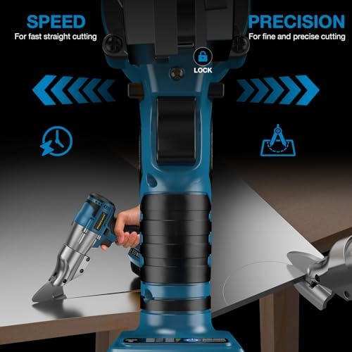 Cordless Metal Shears Compatible with Makita 18V Battery, 14GA Cutter