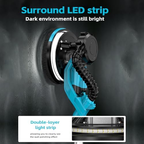Electric Drywall Sander with Vacuum Dust Collector,Popcorn Ceiling Removal