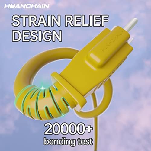 HUANCHAIN Indoor Outdoor Yellow Extension Cord 75 FT Waterproof 16/3 Gauge