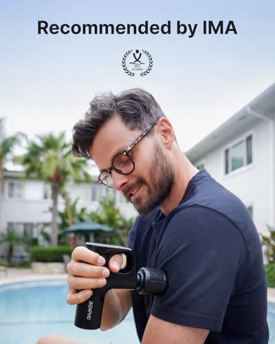 RENPHO Active Mini Thermacool Massage Gun with Heat and Cold, Thumb Loop