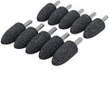 20Pc 1/4" Shank Brown Corundum Grinding Head Cone Shaped Grinding Wheel Abrasive Mounted Grinding Point Stone Rotary Tools Deburring Polishing - Diameter:20mm