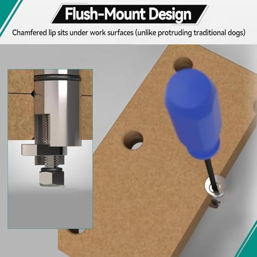 HONGDUI YG03 Bench Dog Clamp Fits 20 mm DogHoles for MFT System