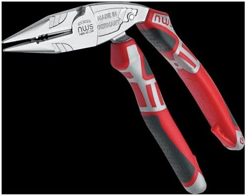 NWS 1406-49-200 Chrome Multi-Ergo 45 Pistol Grip Needle Nose with Stripper/Cutter/Crimper