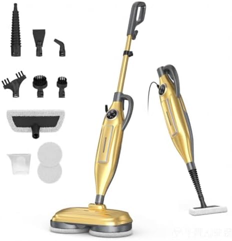 DEVOAC VM6 Scrubbing Steam Mop with Rotating Mop Pads