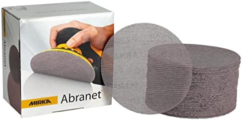 Mirka Abranet 6 Inch Sanding Discs Hook and Loop Mesh 240 Grit