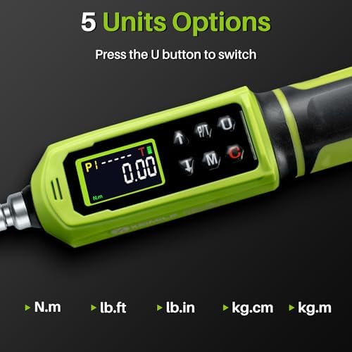 1/4" Drive Digital Torque Screwdriver, 0.09-6N.m for Gunsmithing