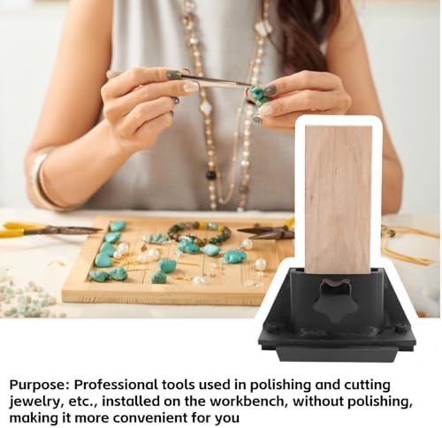 Clip Bench Processing Jewelry, Jewelry Bench Metal Holder, Cutting Jewelry Tool, Wooden Bench Pin, for Craftsman for Workbench, Bench for Jewelry Crimping