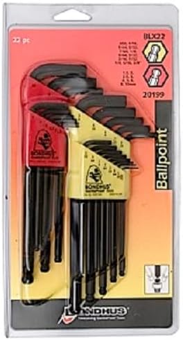 Bondhus 20199 Balldriver L-Wrench Double Pack, 10999 (1.5-10mm) and 10937 (0.050-3/8-Inch) (Twо Расk)