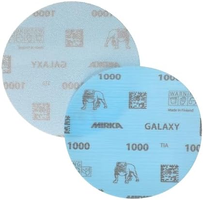 Mirka Galaxy 5 Inch Ceramic Sanding Discs, 1000 Grit, Hook & Loop, 50 Pack