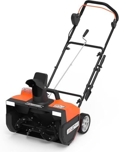 Yard Force YF60vRX22-ST 60V 22-Inch Cordless Snow Blower, Powerful 4.0 Ah Lithium-Ion Battery, 10-Inch Snow Depth, 180° Chute, Self-Propelled with LED Light