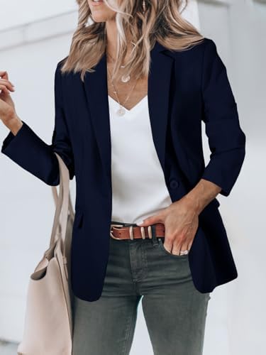 Cicy Bell Womens Casual Blazers Long Sleeve Work Office Suit Jackets Blazer