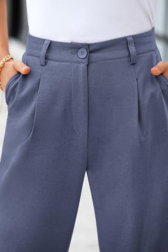 CFLONGE Womens Ankle Work Pants Trousers Casual Slacks