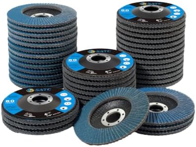 S SATC 4 1/2 Inch Flap Discs 40 PCS 80 Grit T29 Zirconia Grinding Wheels Premium Angle Grinder Sanding Discs for Metal Wood Stainless Steel