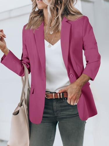Cicy Bell Womens Casual Blazers Long Sleeve Work Office Suit Jackets Blazer