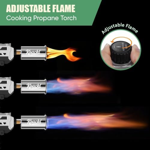KOACKL 24" CSA Propane Torch Gun 2372°F Adjustable Flame Campfire