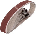 HARFINGTON 1-1/2 x 30 Inch Sanding Belts, 10 Pcs 240 Grits Aluminum Oxide