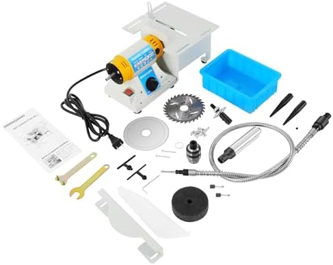 Multifunctional Precision Sliding Table Saw Mini Multi-Functional Table Saw for Wood Cutting,Speeds & Angle Adjustable for Metal Wood Cutting