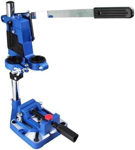 TEXALAN(R) Drill Press Rotary Tool Workstation Stand with Wrench- 220-01- Mini Portable Drill Press- Tool Holder- 2 inch Depth- Ideal for Drilling Perpendicular and Angled Holes