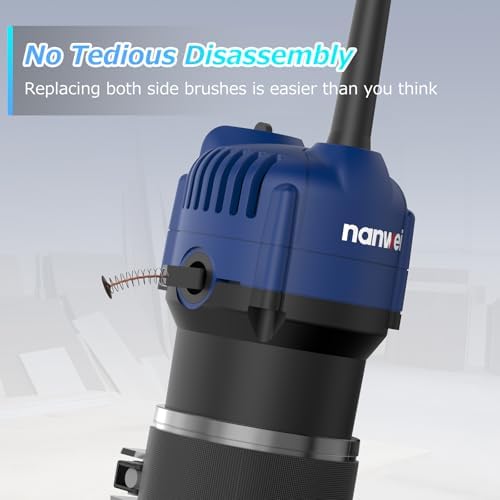NANWEI Router Tool, 450W Compact Hand Wood Router, Palm Trim Router Fresadora para Madera Wood Routers for Woodworking Laminate Trimmer with 15pcs Router Bits