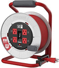 CRAFTSMAN 50 Ft. Contractor Edition Retractable Cord Reel, 4 Outlets