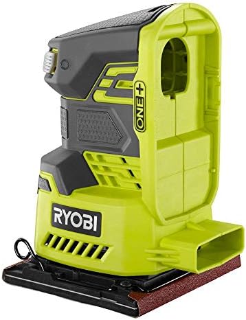 Ryobi P440 One+ 18V Lithium Ion 12,000 RPM 1/4 Sheet Palm Sander w/ Onboard Dust Bag and Included Sanding Pads (Battery Not Included, Power Tool Only)