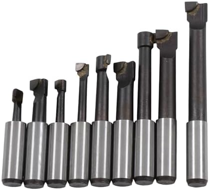 findmall 2 Inch Boring Head Tool Set, 3/4 Inch Straight Shank and 9Pcs 1/2 Inch C6 Boring Bar Set Milling Machines, Horizontal Milling Machines and Boring Machines