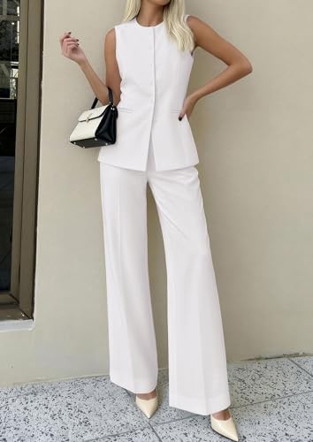 PRETTYGARDEN Women's 2 Piece Sets Business Casual Outfits