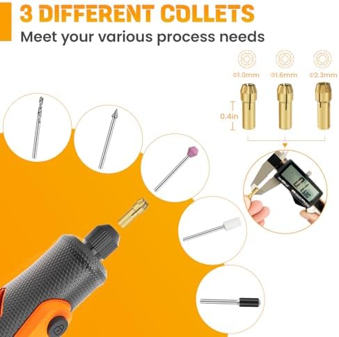 HARDELL 12V Cordless Rotary Tool with 69 Pcs Accessories Kit