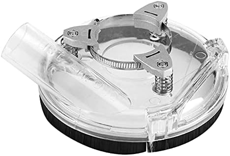Shanrya Hand Grinder Dust Cover, Universal Dust Shroud for Angle Grinders, Fits 4" or 5" Grinder/Polisher, Captures Up to 99.5% Dust, Removable Front Edge, Adjustable Height