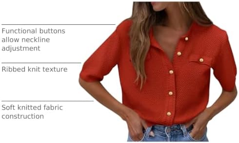 PRETTYGARDEN Women's Summer Casual Button Down Shirts