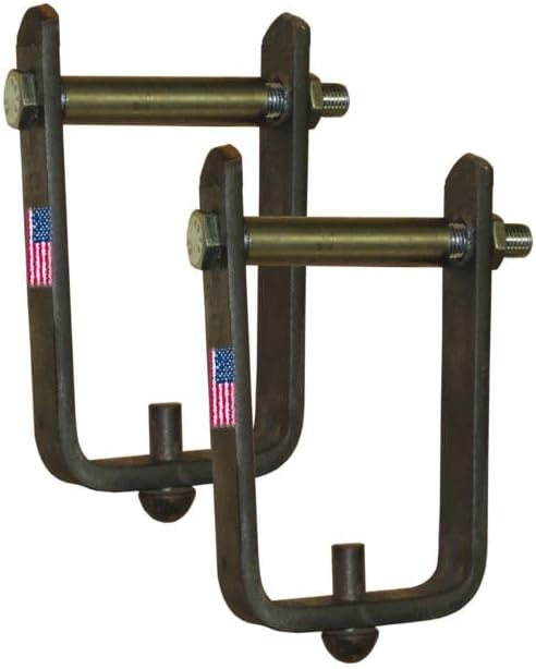 XTREME-DUTY Axle LEAF SPRING REBOUND CLAMPS - 4 inch Wide - PAIR (2)
