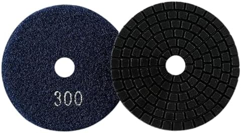 Diamond Polishing Pad, 3 inch 80 mm 300 Grit Sanding Discs for Grinder & Polisher, Hook and Loop Backing Pad for Grinding Buffing Granite Marble Concrete Stone (1 Piece)