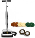 Koblenz P-1800 Floor Polisher and Buffer, 12 in Twin Brush, 2 Speeds, Gold