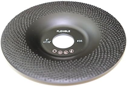 Flexible 5" Diamond Cup Grinding Polishing Disc Wheel with RCD Newest Technology & Rubber Cushioned Body for Universal Purpose (Flexible, 5", 4.8 oz Very Light)
