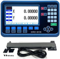 DRO Digital Readout 2 Axis Screen DRO Readout Display Linear Scale for Bridgeport/Knee Mill Milling Machine Lathe Machine Tools (DRO-2MS-LCD)
