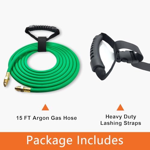 15FT Argon Hose, Inert Gas Welding Hose for MIG/TIG Regulators & Flowmeters