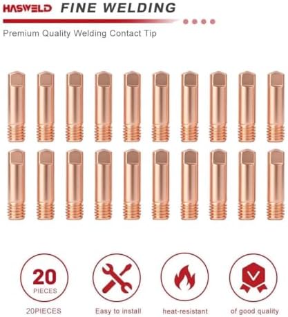20PK .030" Contact tip 11-30 Replace KP2039-2 S1926-2 KH711 Compatible with Lincoln Magnum 100L & Forney & Chicago Electric & Clarke & Tweco Mini #1 mig gun part