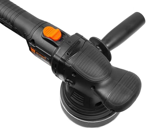 WEN 20V Max Cordless 5-Inch Dual Action Polisher and Waxer Kit with 4Ah Battery, Charger, and Polishing Pads (20875)