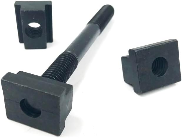 HHIP 3900-2112 58-Piece Clamping Kit – 7/16" T-Slot, 3/8-16 Studs, Forged Alloy Steel Step Blocks, T-Nuts, Flange Nuts & Clamps with Storage Rack, Heat-Treated Workholding Set for Milling Machines