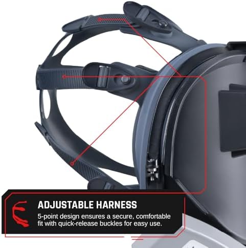 Parcil Distribution WF-101 Auto-Darkening Full Face Welding Respirator Mask